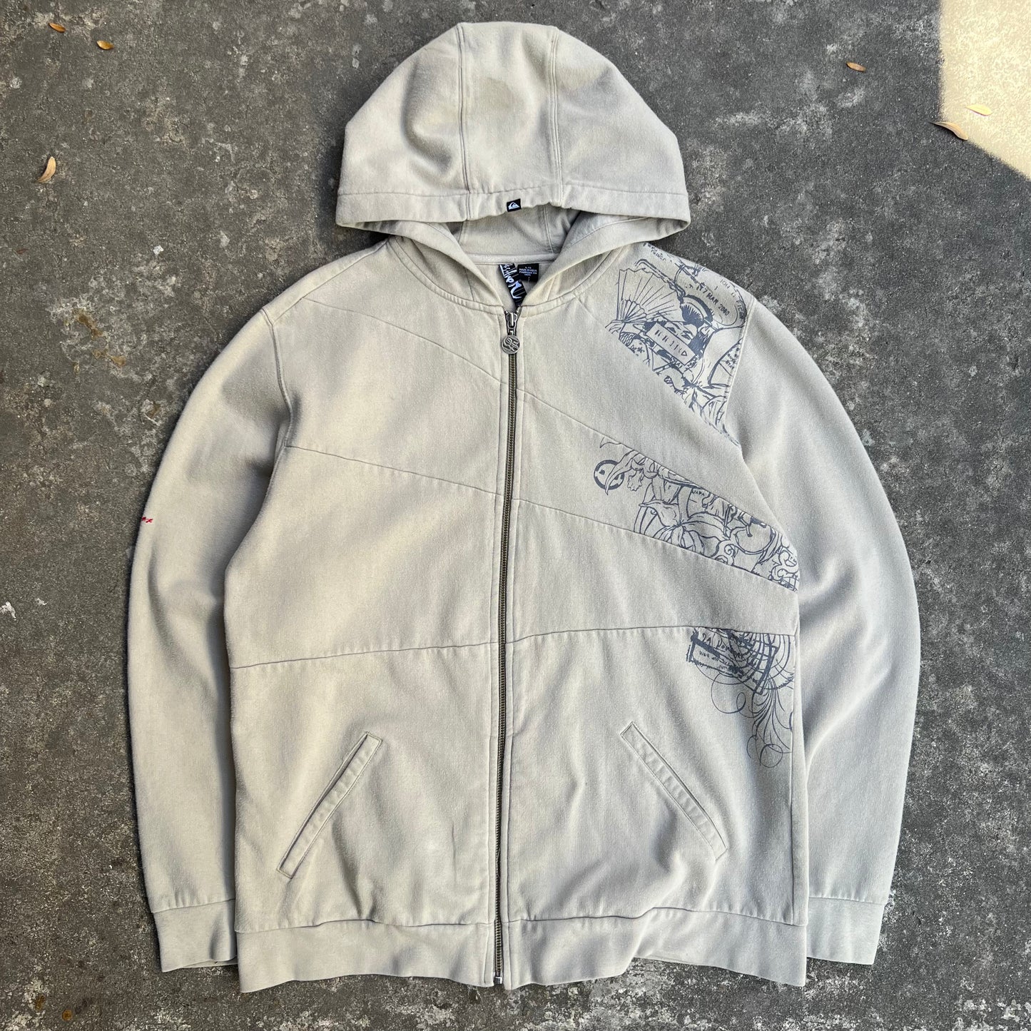 Quiksilver Tan Zip Hoodie