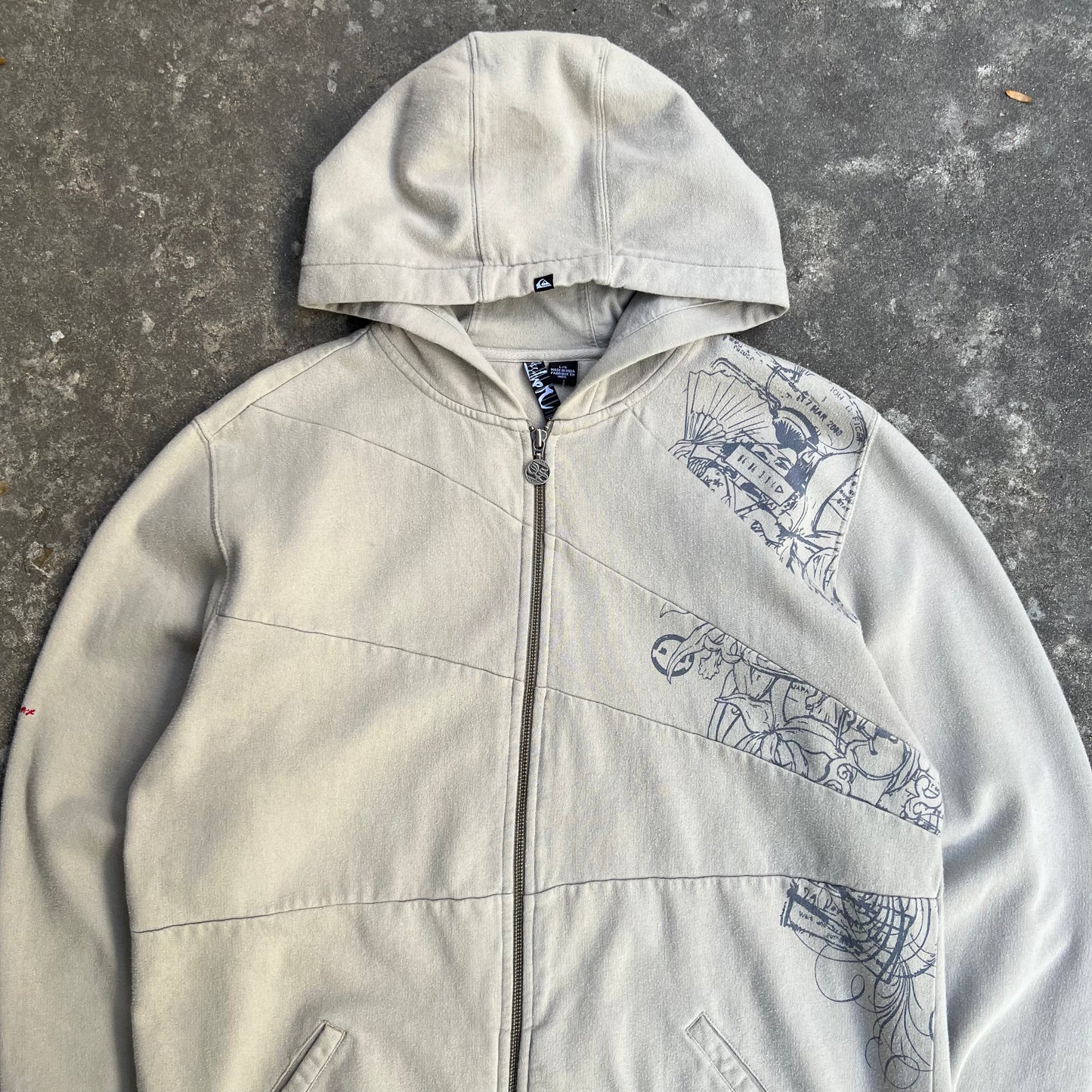 Quiksilver Tan Zip Hoodie