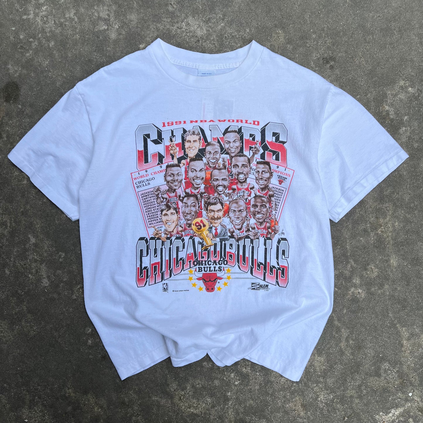1991 Chicago Bulls Champs Tee