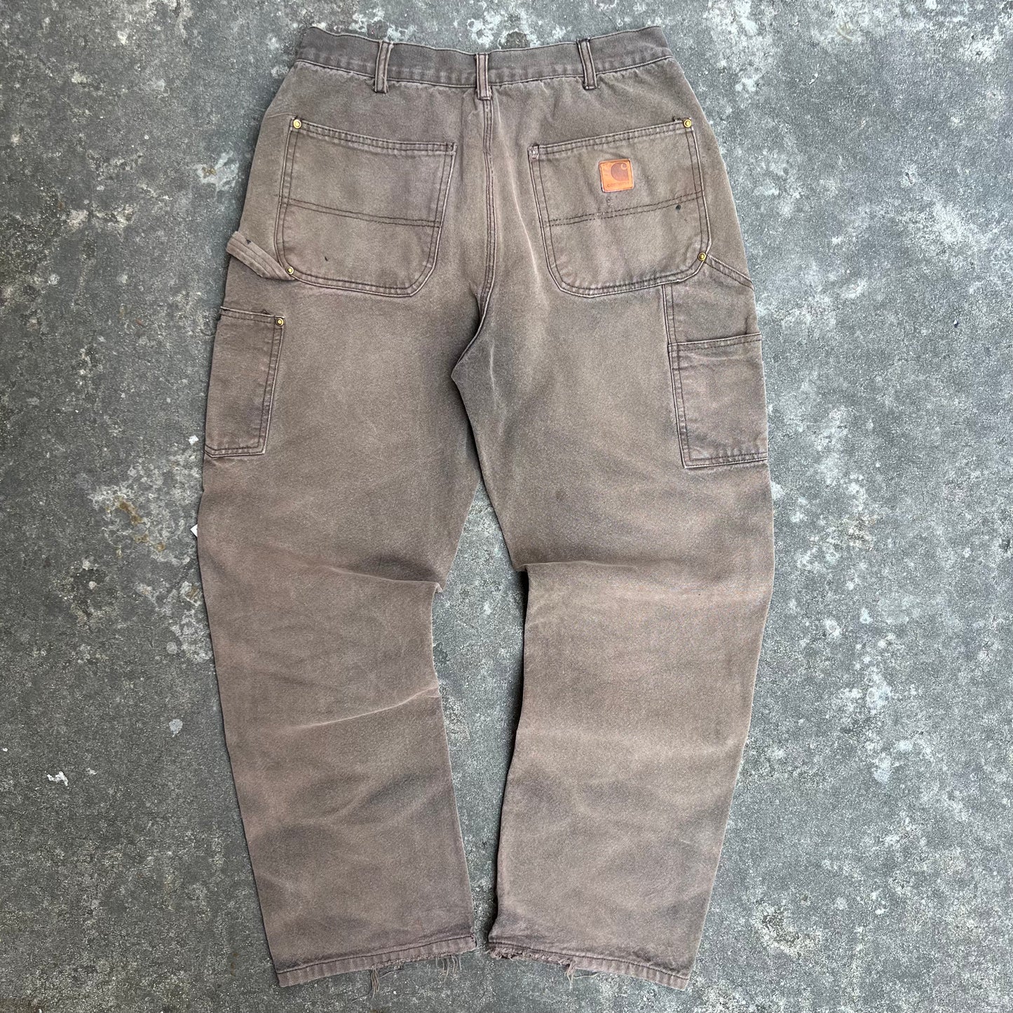 Brown Carhartt Double Knee Work Pants