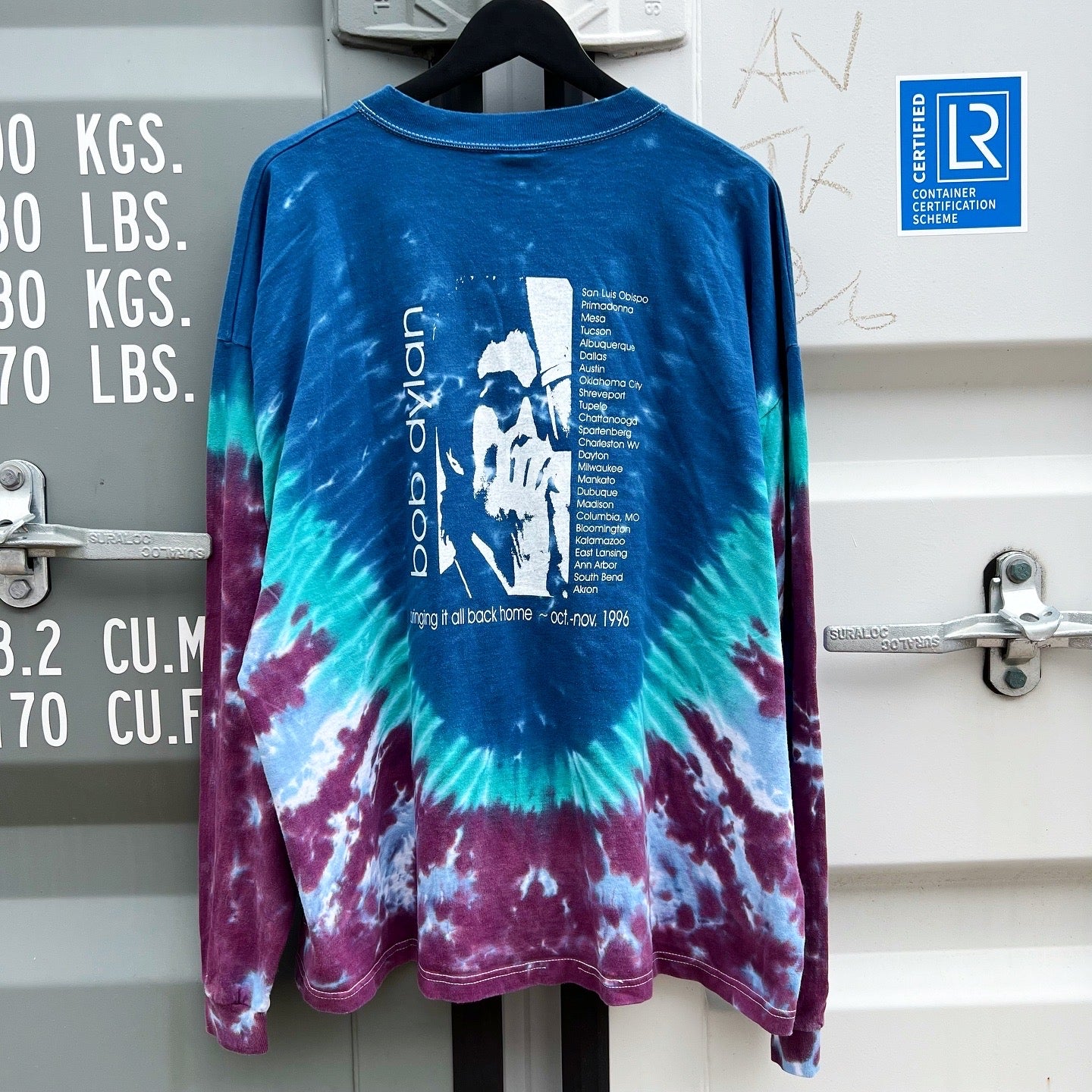 1996 Bob Dylan Tour Tie Dye Long Sleeve