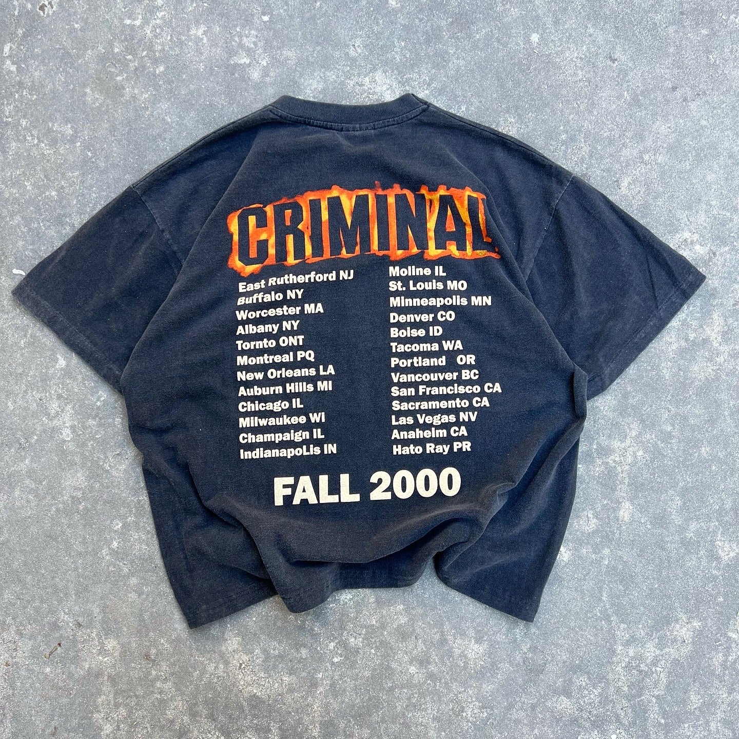 Eminem Criminal 2000 Tour Tee