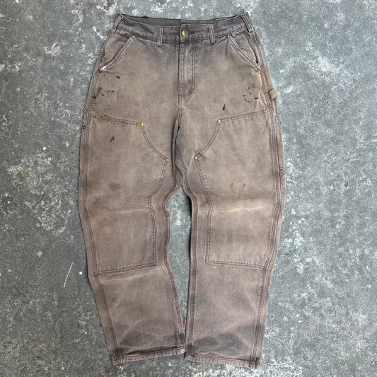 Brown Carhartt Double Knee Work Pants
