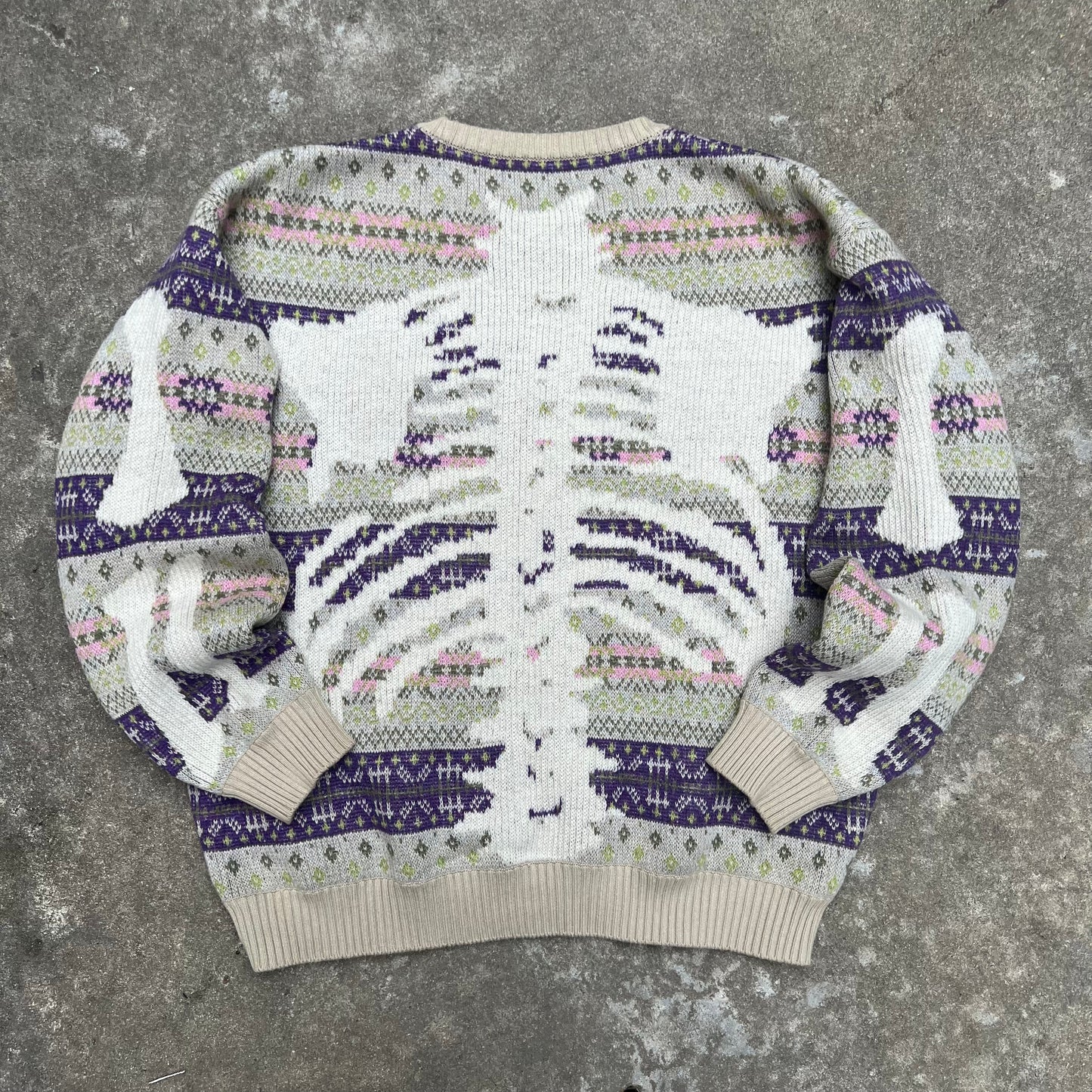 Kapital 5G Knit Wool Bone Sweater