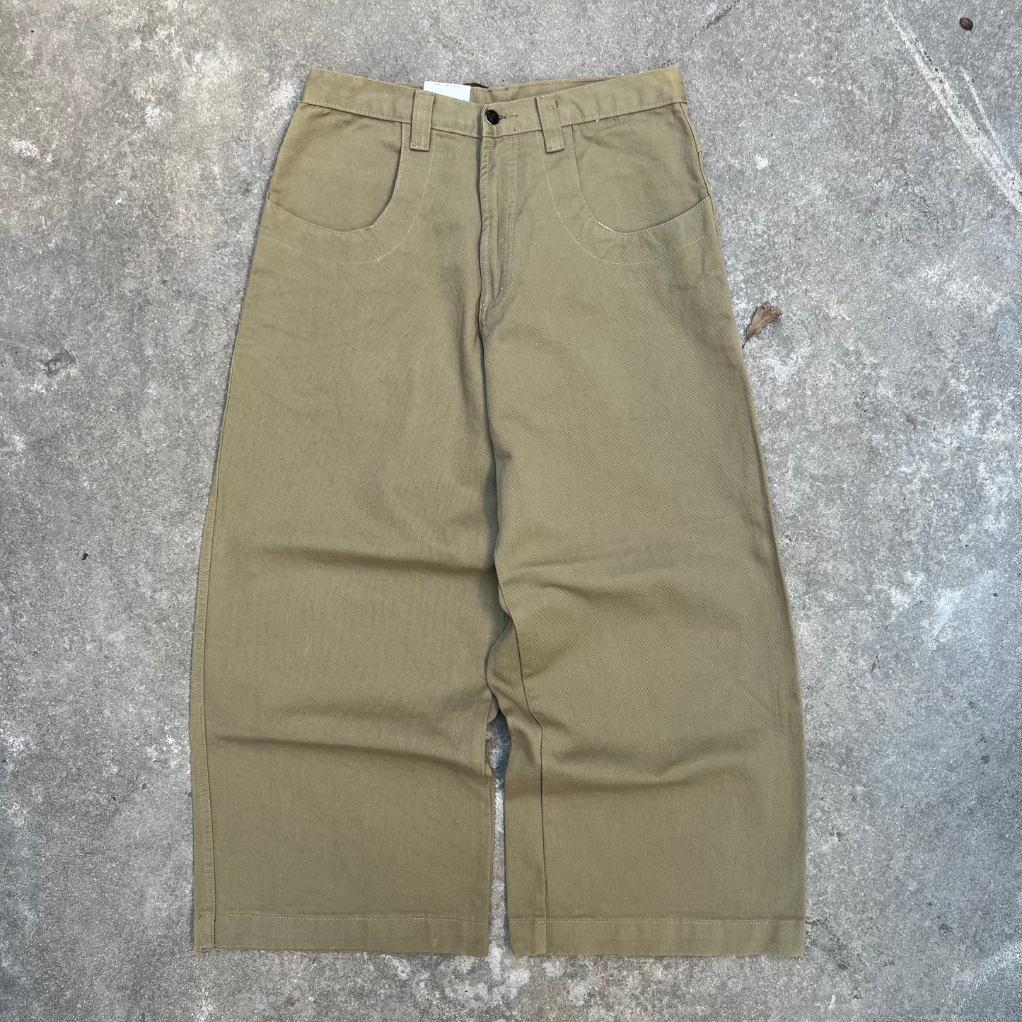 90's Garment Stage Baggy Khaki Pants